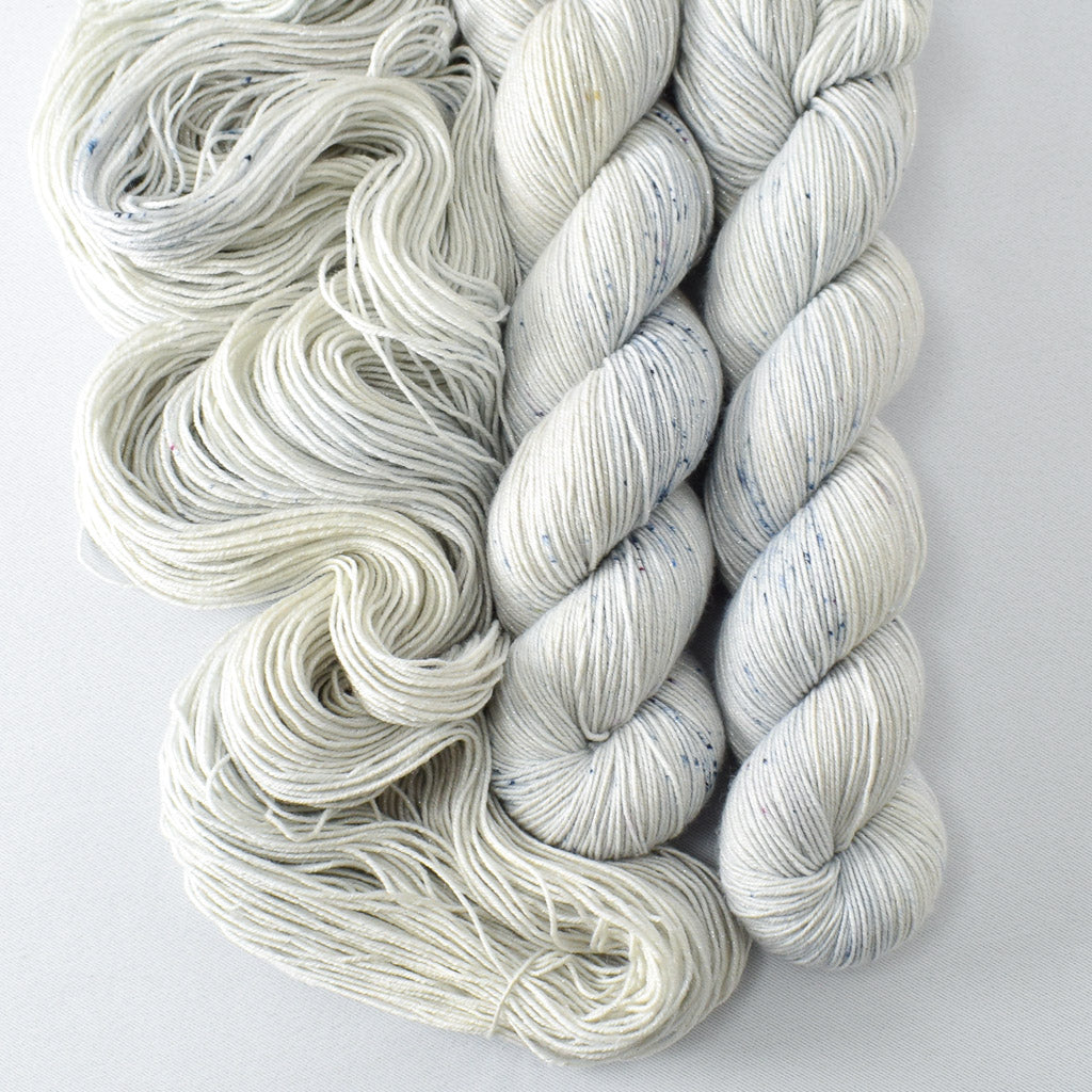 Camp Mug - Miss Babs Estrellita fingering weight superwash merino and Lurex yarn