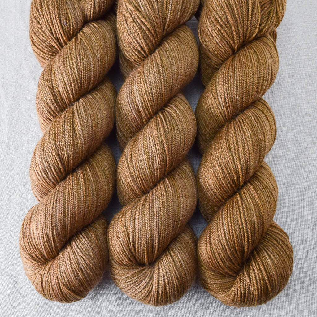 Candied Pecan - Miss Babs Tarte wool blend sock yarn
