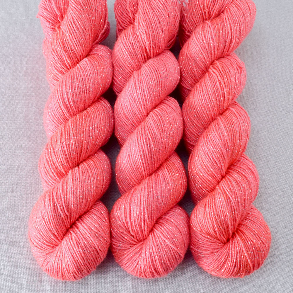 Cara Cara - Miss Babs Estrellita fingering weight superwash merino and Lurex yarn