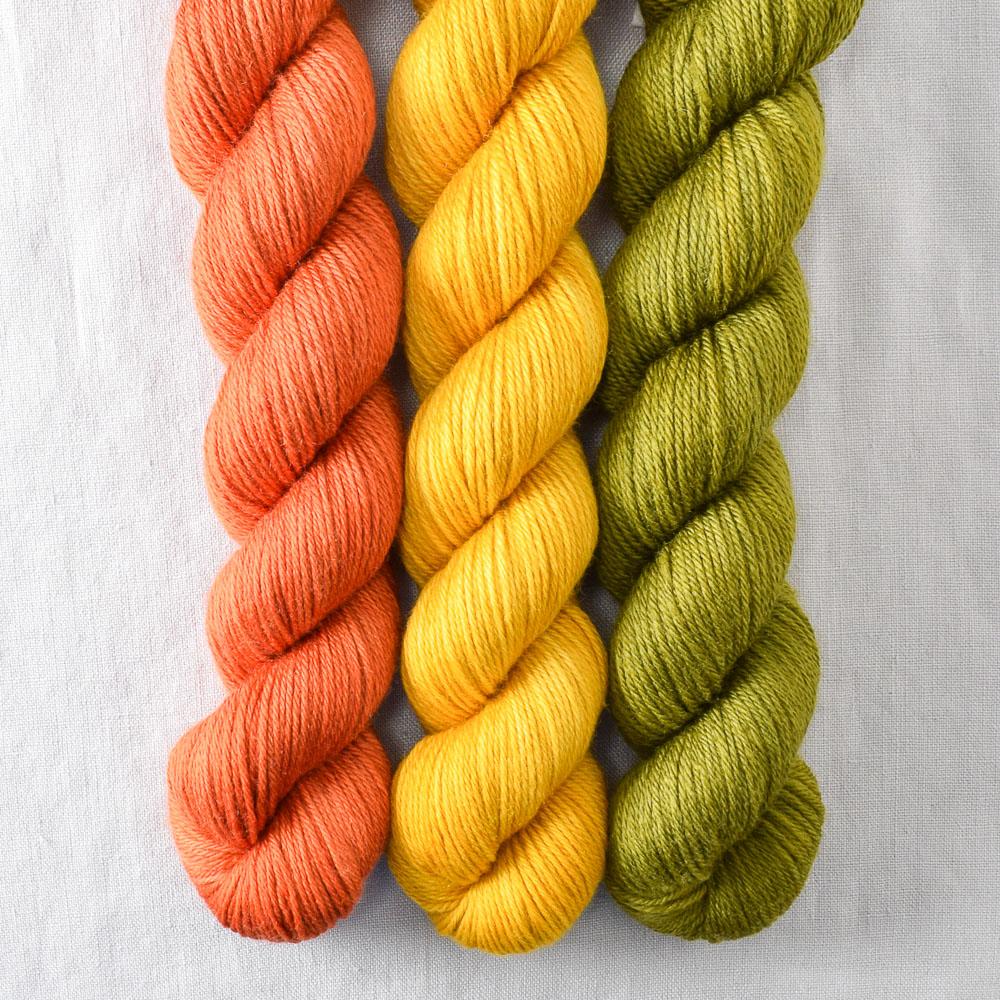 Carnelian, Goldenrod, Moss - Miss Babs Yowza Mini Trio