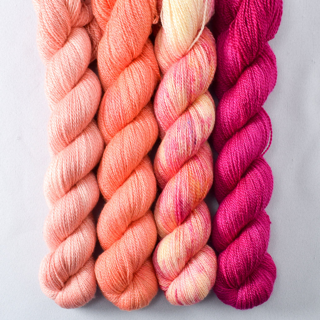 Cassiopeia, Spicy Papaya, Spotted Flowers, Tangy - Miss Babs Yet Quartet