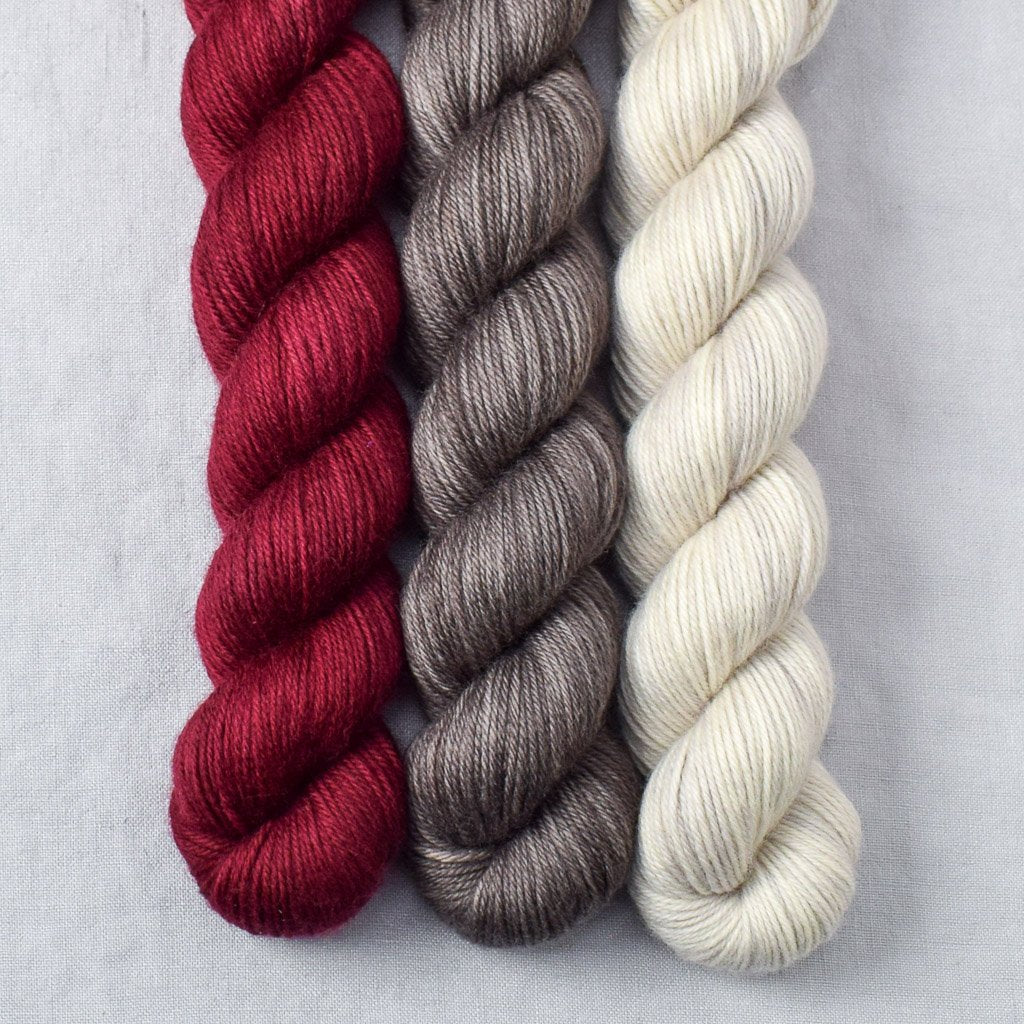 Catherine, Fieldmouse, White Peppercorn - Miss Babs Yowza Mini Trio