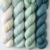 Cat's Cradle, Palm Valley, Aloe Vera, Beryl - Miss Babs Yummy 2-Ply Quartet
