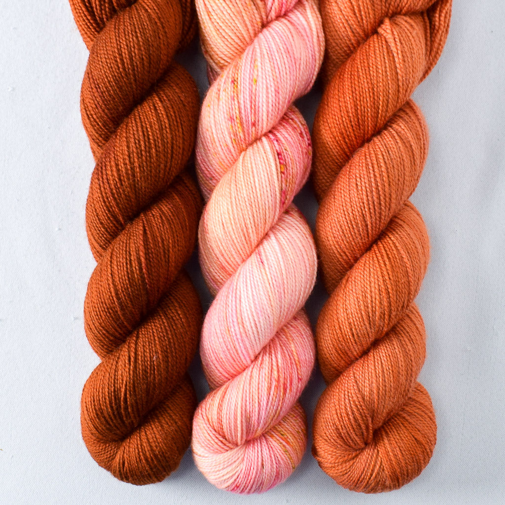 Cedar, Dark Cygnus, Devoted Idea - Miss Babs Yummy 2-Ply Trio