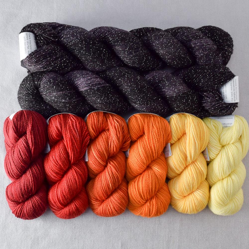 Celestial Explosion Gradient Set and Interstellar Estrellita - Shawl Set
