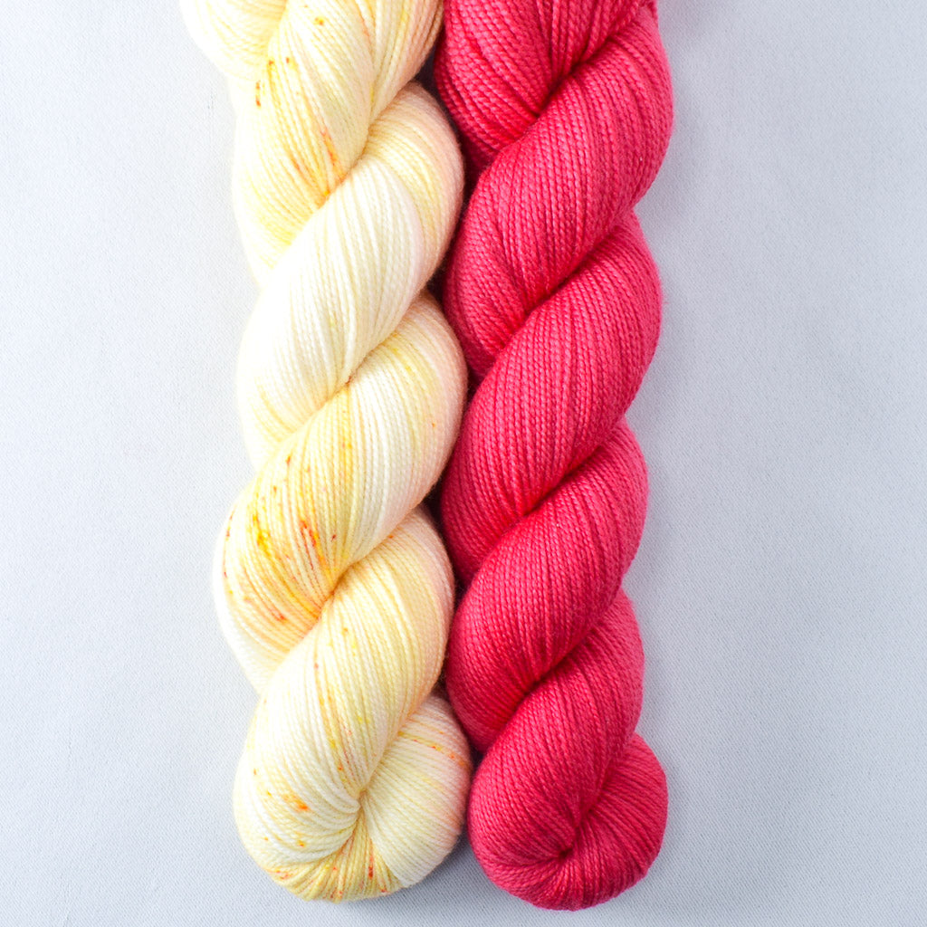 Chamomile, Grenadine - Miss Babs 2-Ply Duo