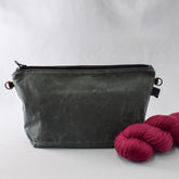 Charcoal Bag No. 5 - The Large Zip Project Bag