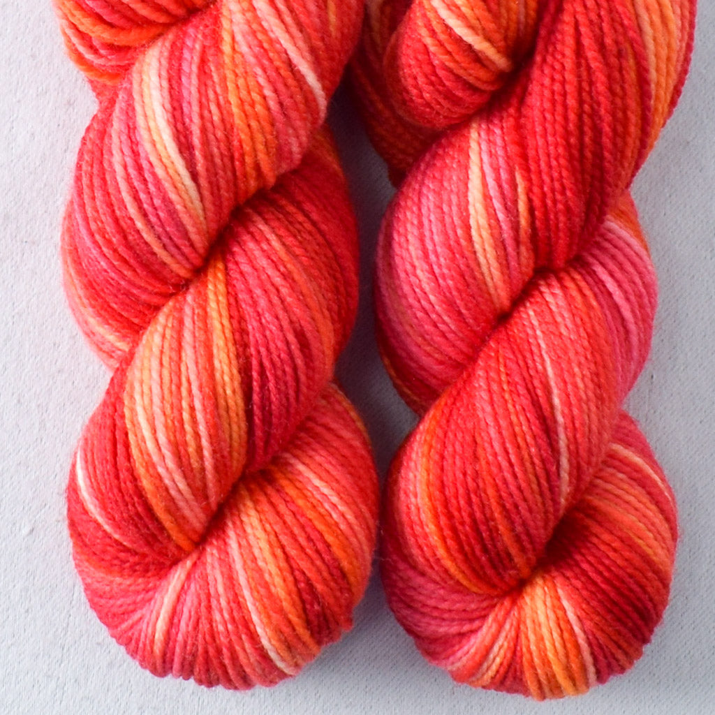 Chasing Dawn - Miss Babs Yummy 2-Ply Toes superwash Merino wool yarn