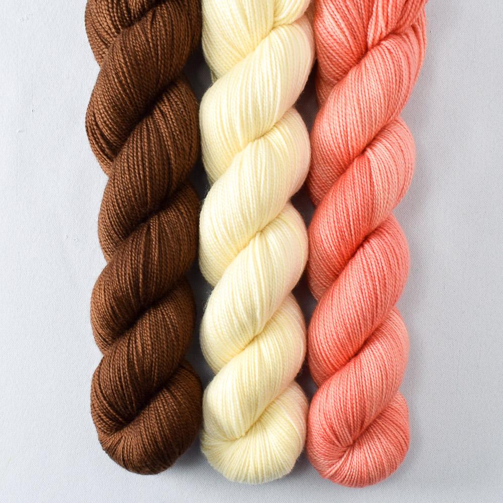 Chocolate, Jonquil, Tangy - Miss Babs Yummy 2-Ply Trio