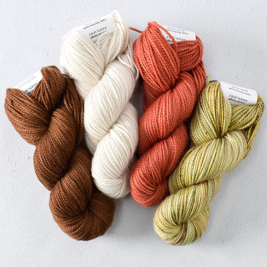 Chocolate, White Peppercorn, Glowing Lantern, and Hoedown - Miss Babs Snow Matter What Set
