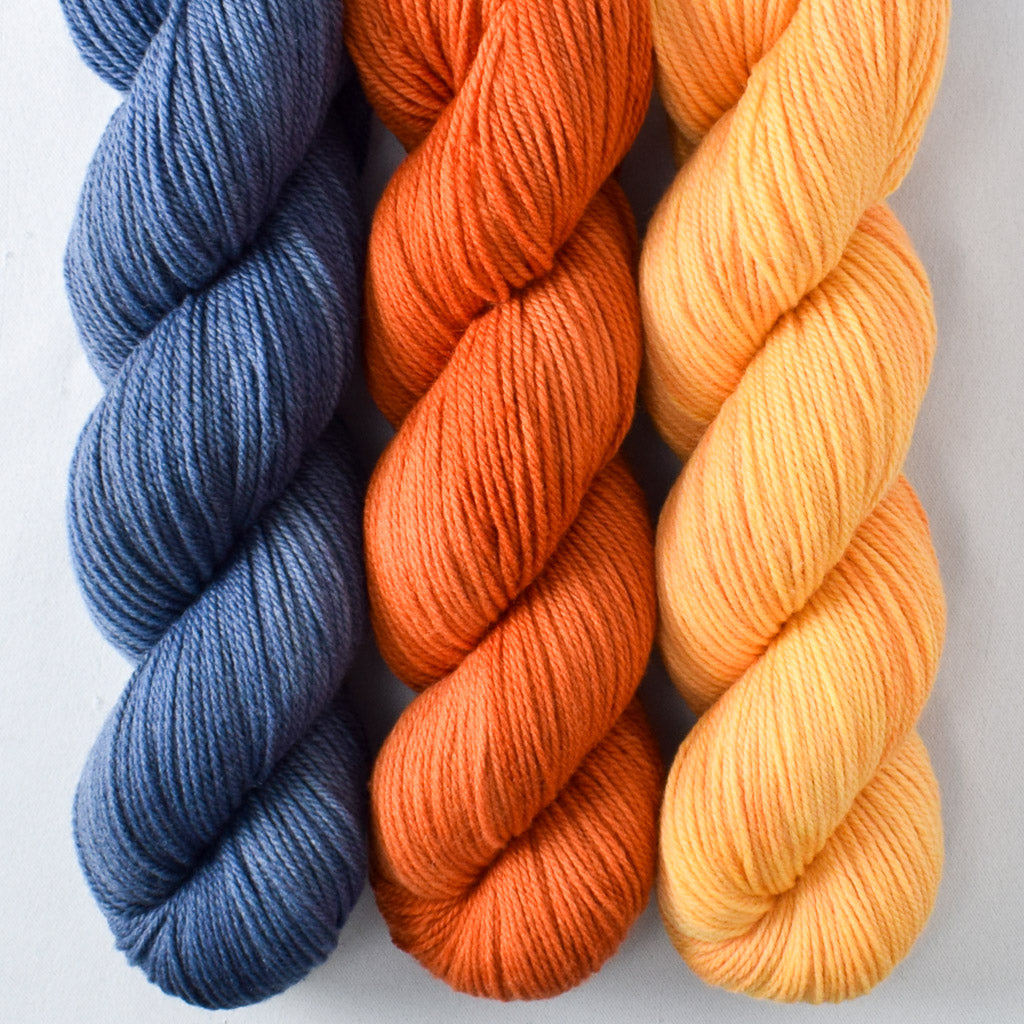 Choose Your Gnome Adventure: Navy, Torchbearer, Coreopsis - Miss Babs Intrepid Trio