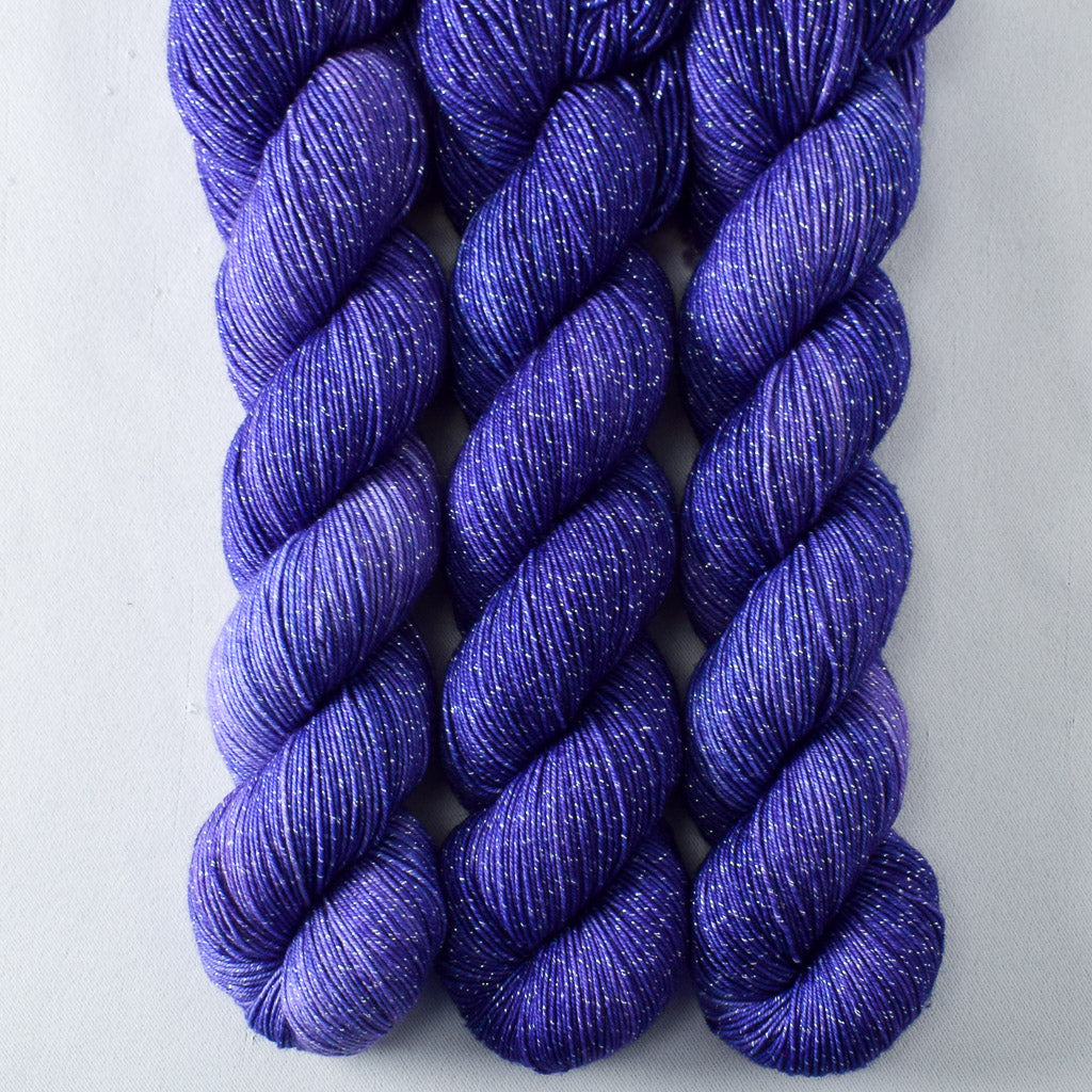 Clematis - Miss Babs Estrellita fingering weight superwash merino and Lurex yarn