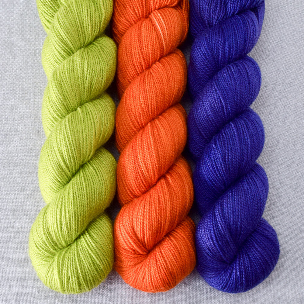 Clematis, Ghoulish, Zest - Miss Babs Yummy 2-Ply Trio