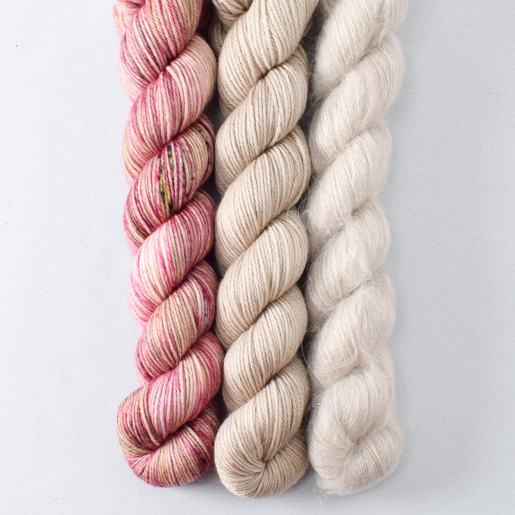 Coastal Fog, Gibson Girl, Plover - Miss Babs Pillowy Cowl Set