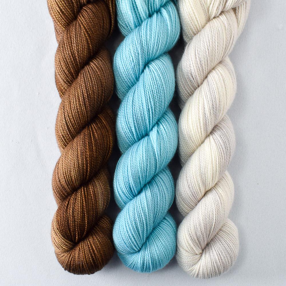Coconut Horses, Mindful, White Peppercorn - Miss Babs Yummy 2-Ply Trio