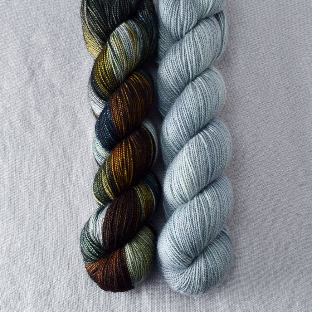 Coffee Break, Oregon Mist - Miss Babs 2-Ply Duo