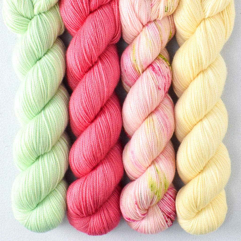 Cool Cat, Jonquil, Lotus, Mellow Apricot - Miss Babs Yummy 2-Ply Quartet