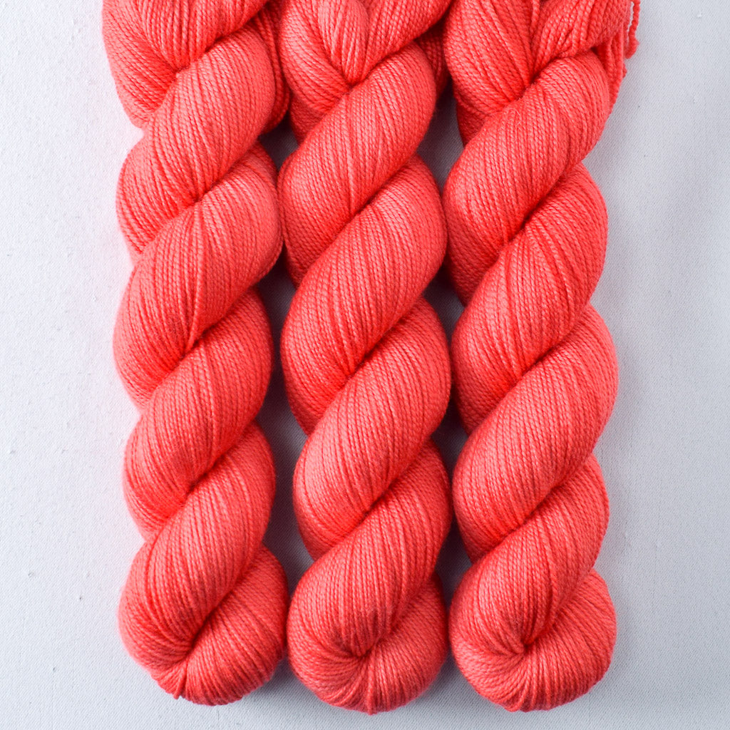 Coral - Miss Babs Yummy 2-Ply superwash Merino wool yarn