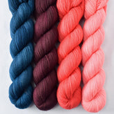 Coral, Dahlia, Franklin, Mahogany - Miss Babs Yummy 2-Ply Quartet