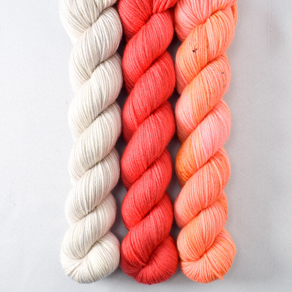 Coral, Dancing Spirit, White Peppercorn - Miss Babs Yowza Mini Trio