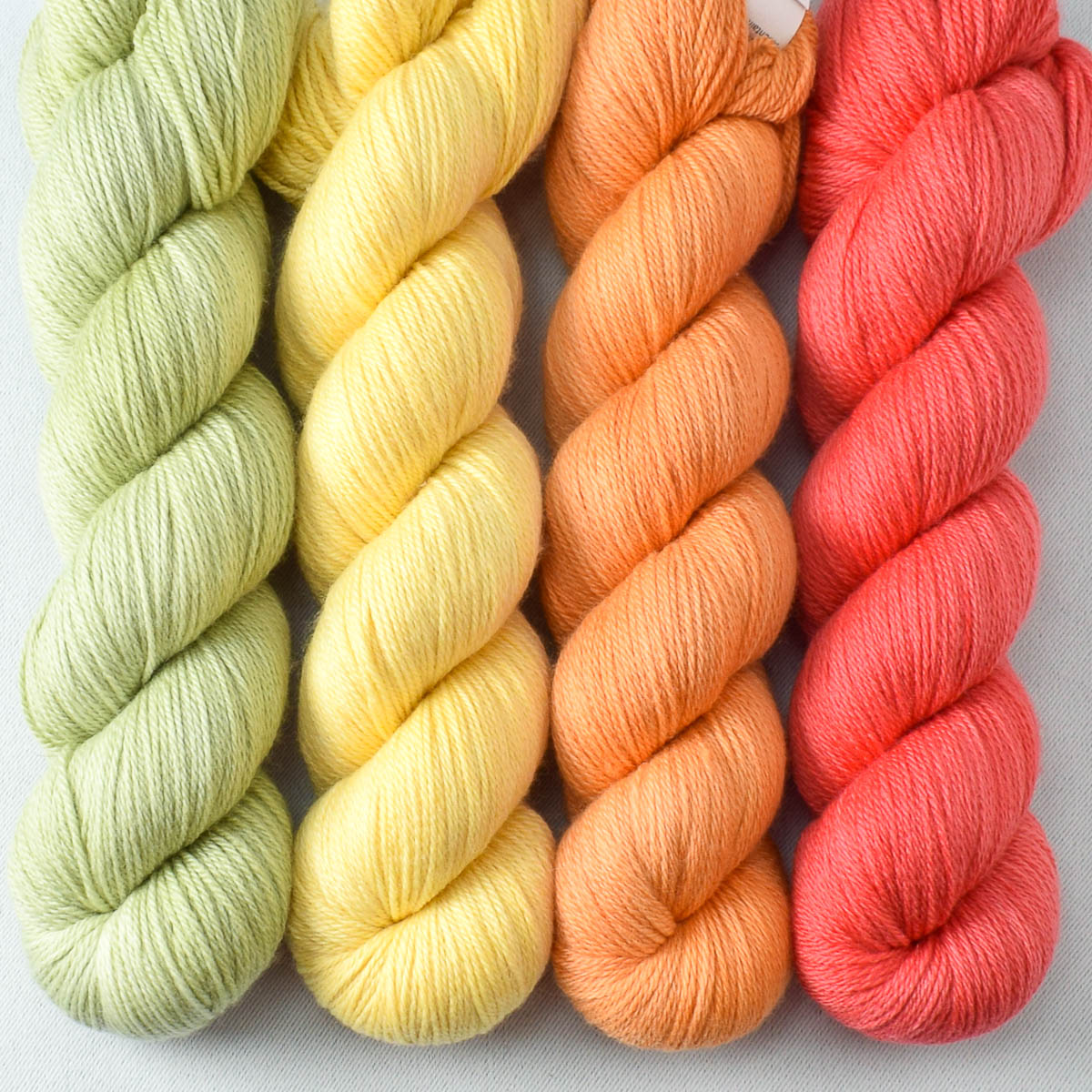 Coral, Frog Belly, Sugar Maple 3, Sunny - Miss Babs Caroline Quartet