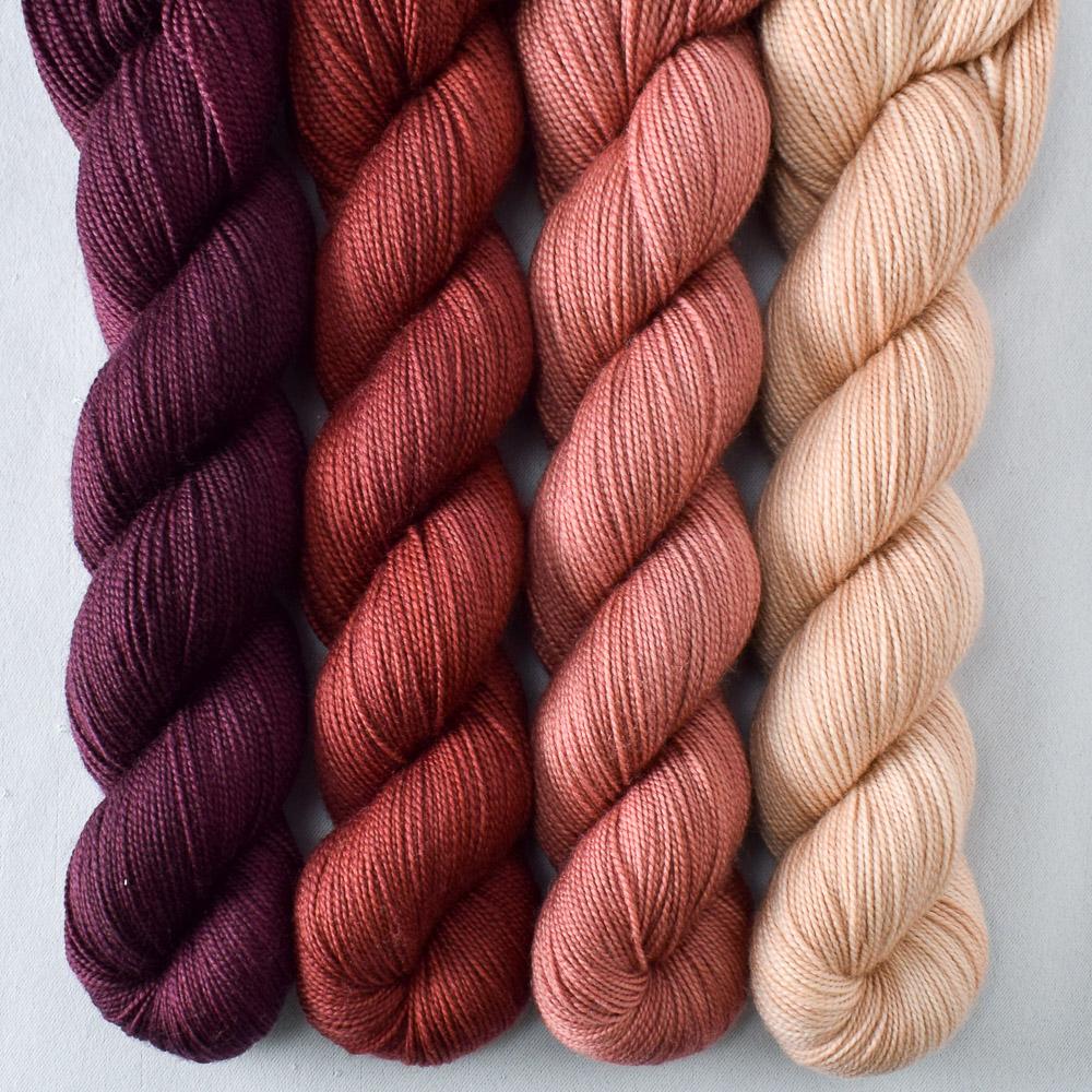 Cordovan, Corset, Dark Adobe, Muslin - Miss Babs Yummy 2-Ply Quartet