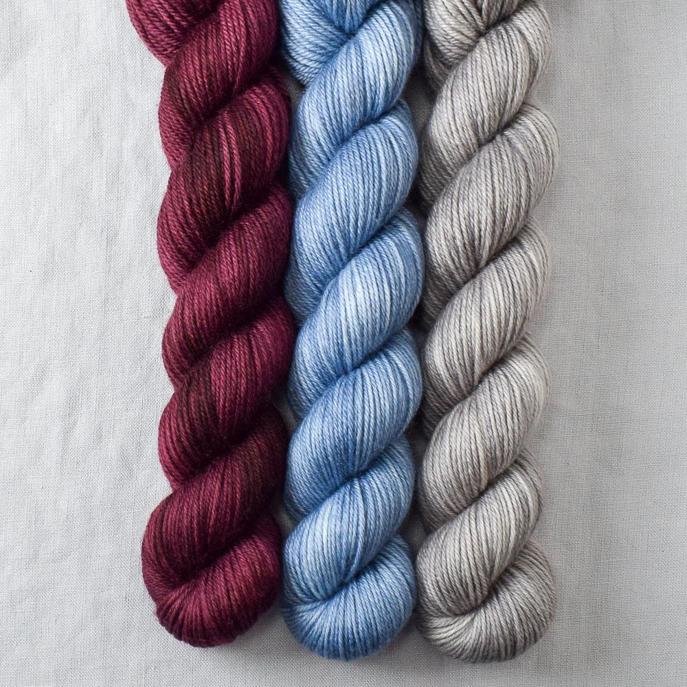 Cordovan, Oyster, Stonewashed - Miss Babs Yowza Mini Trio