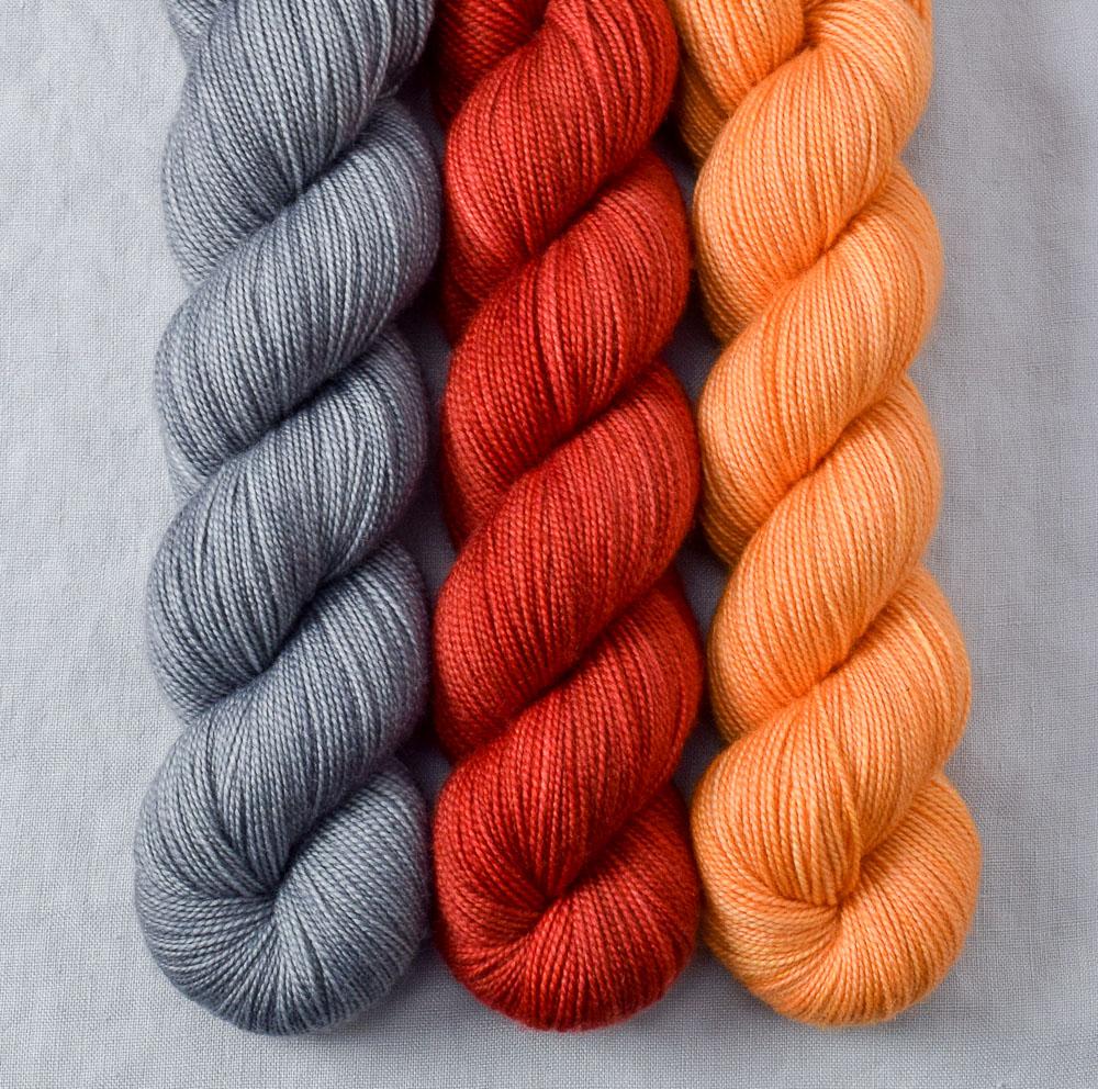 Coreopsis, Londontowne, Slate - Miss Babs Yummy 2-Ply Trio