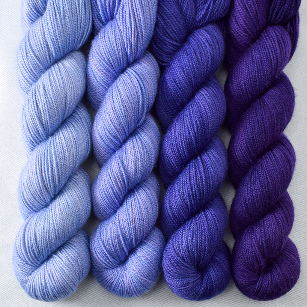 Coronet, Light Clematis, Opaline Violet, Dutch Iris 1 - Miss Babs Yummy 2-Ply Geogradient Set