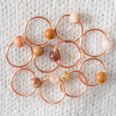 Crazy Lace Agate Stitch Markers