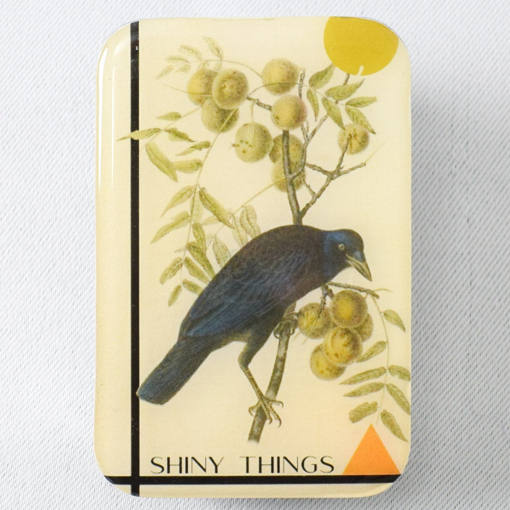 Crow Shiny Things Tin - Miss Babs Notions