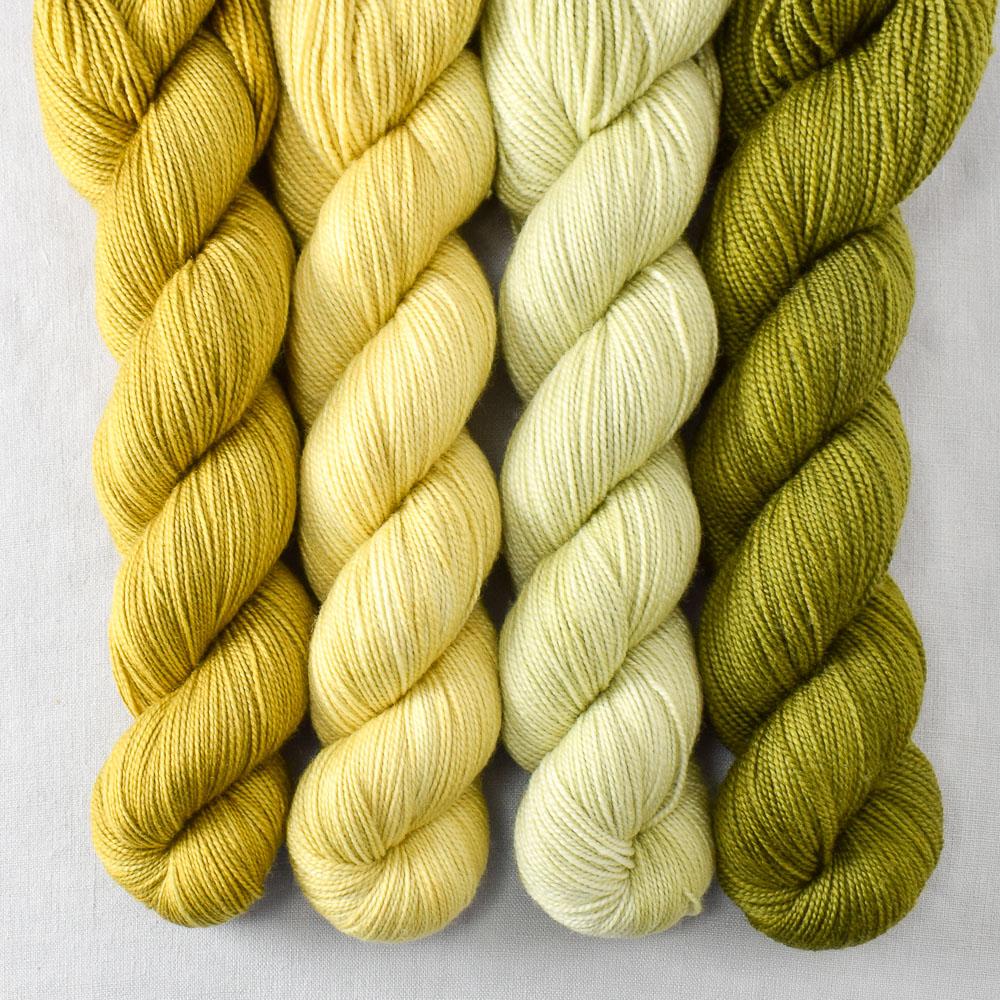Cumin, Lacewing, Moss, Olive Jade - Miss Babs Yummy 2-Ply Quartet