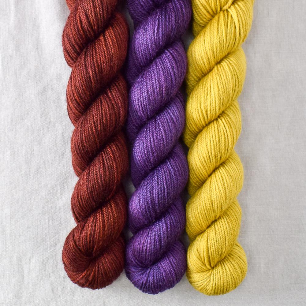 Cumin, Lilacs, Russet - Miss Babs Yowza Mini Trio