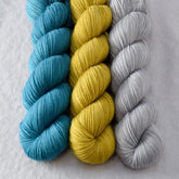 Cumin, Quicksilver, Rainforest - Miss Babs Yummy 2-Ply Trio