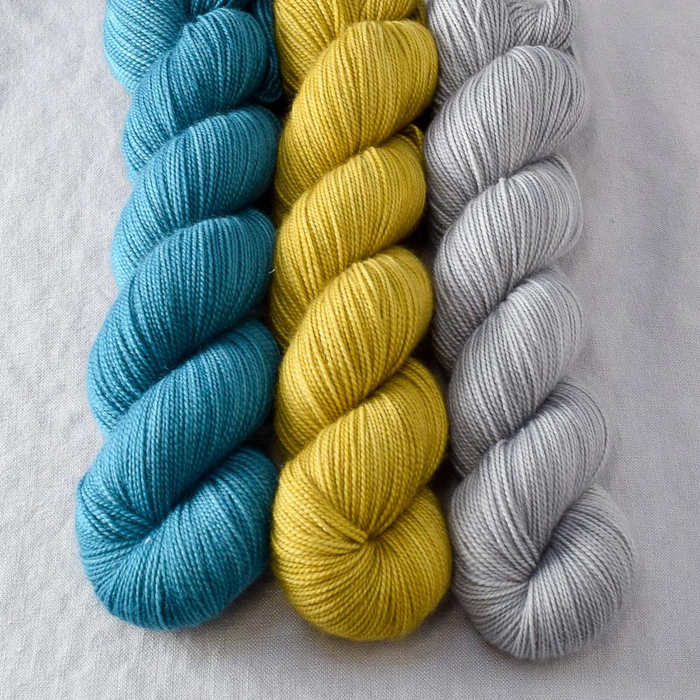 Cumin, Quicksilver, Rainforest - Miss Babs Yummy 2-Ply Trio