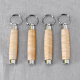 Curly Maple Hand Turned Darning Needle Holder - Miss Babs Notions