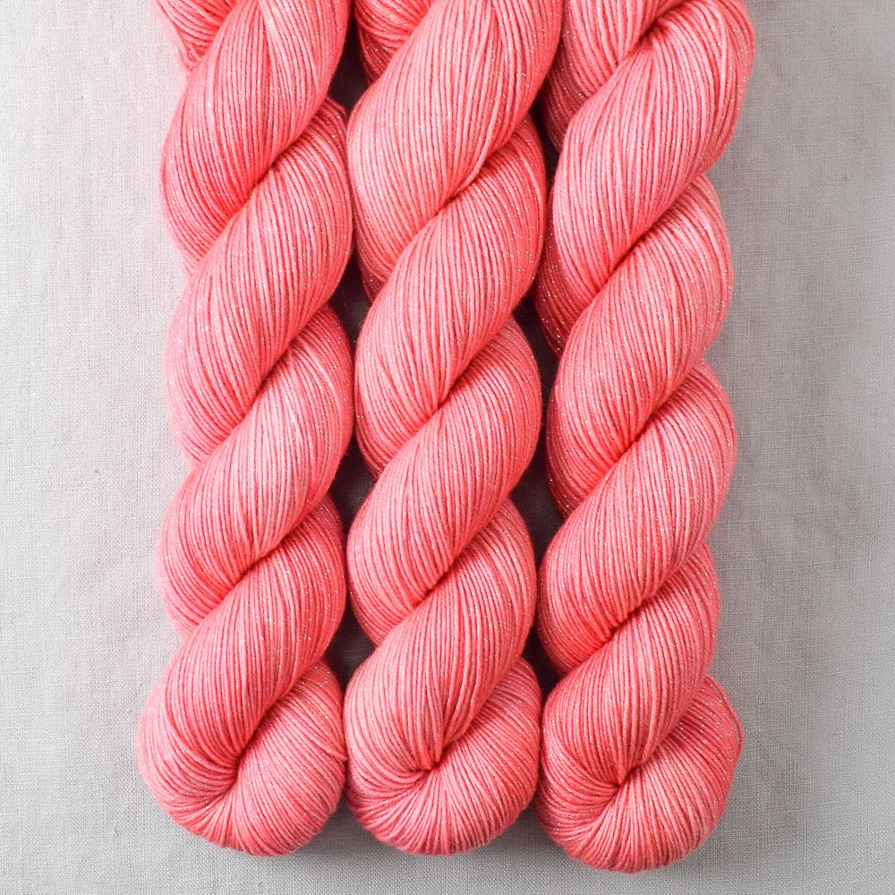 Dahlia - Miss Babs Estrellita fingering weight superwash merino and Lurex yarn
