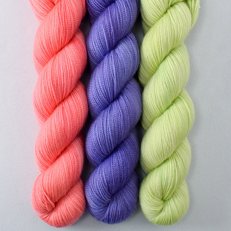 Dahlia, Light Clematis, Spring Lettuce - Miss Babs Yummy 2-Ply Trio
