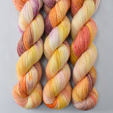 Daisies - Miss Babs Estrellita fingering weight superwash merino and Lurex yarn