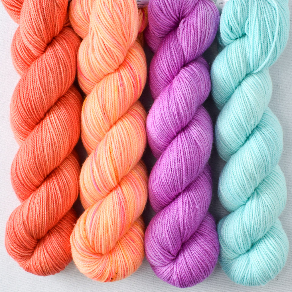 Dancing Spirit, Ergosphere, Tangy, Watering Can - Miss Babs Yummy 2-Ply Quartet