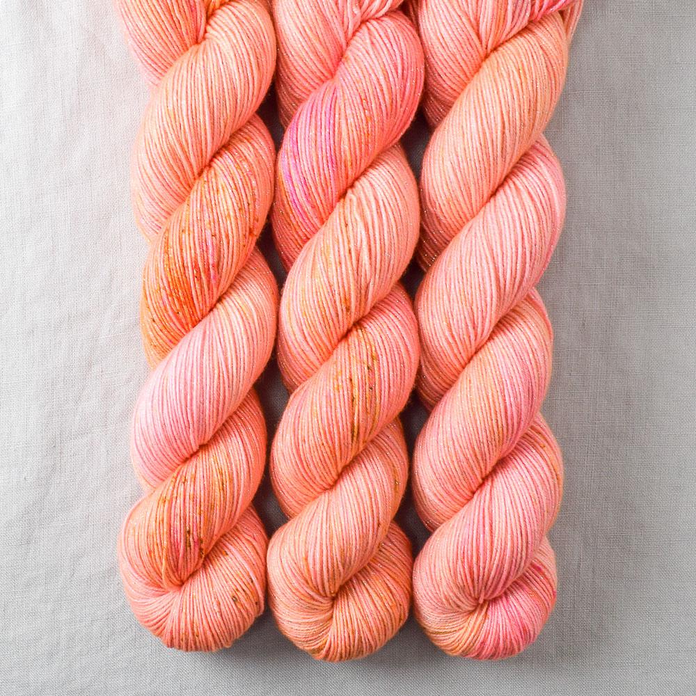 Dancing Spirit - Miss Babs Estrellita fingering weight superwash merino and Lurex yarn