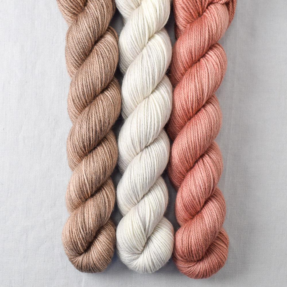 Dark Adobe, Dark Parchment, White Peppercorn - Miss Babs Yowza Mini Trio