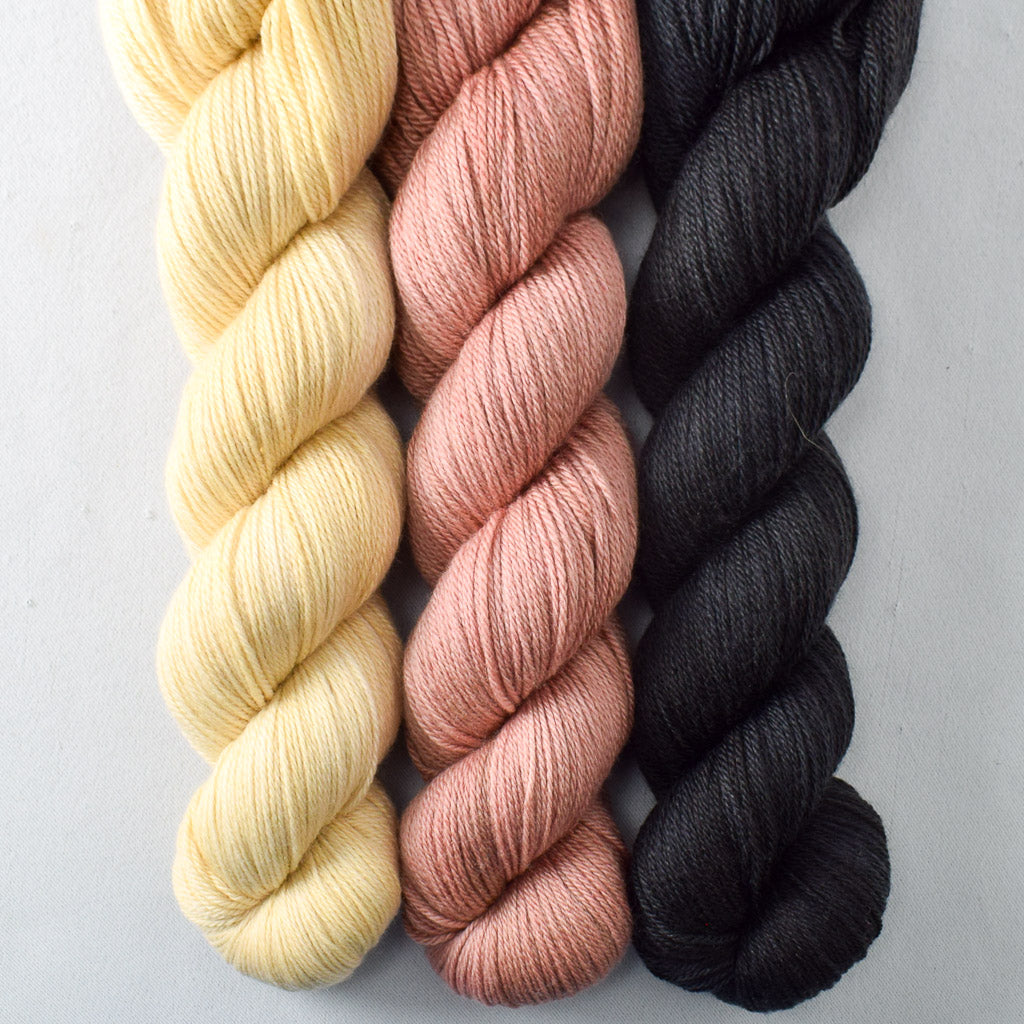 Dark Adobe, Ebony, Wheaten - Caroline Trio