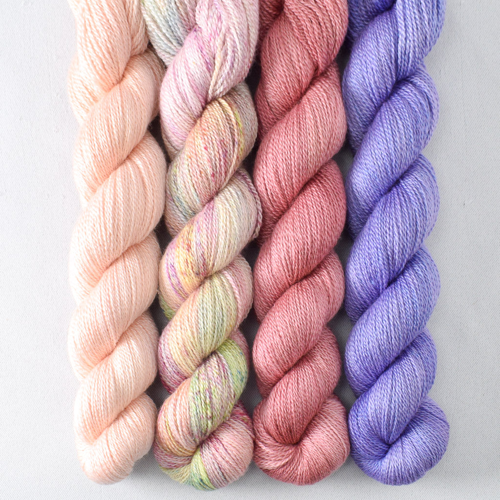 Dark Adobe, Exuberance, Light Clematis, Sea Dragon - Miss Babs Yet Quartet