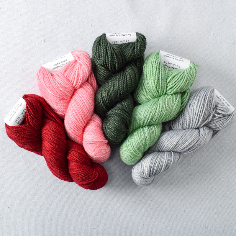 Dark Andromeda, Andean Flamingo, Dutch Iris 5, Butter Bean, Quicksilver - Miss Babs Gnome-Made Gifts Set