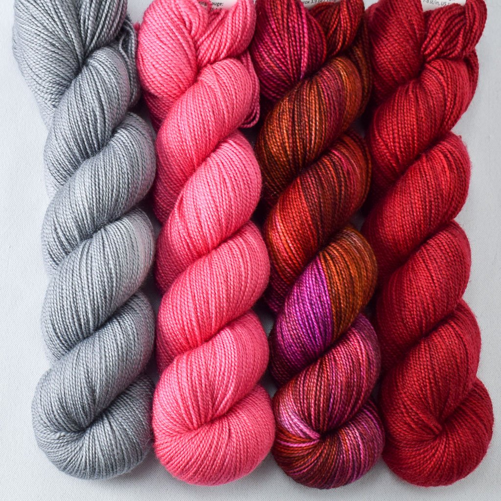 Dark Andromeda, Deep Sea Jellyfish, Sweet Pea, Slate - Miss Babs Yummy 2-Ply Quartet