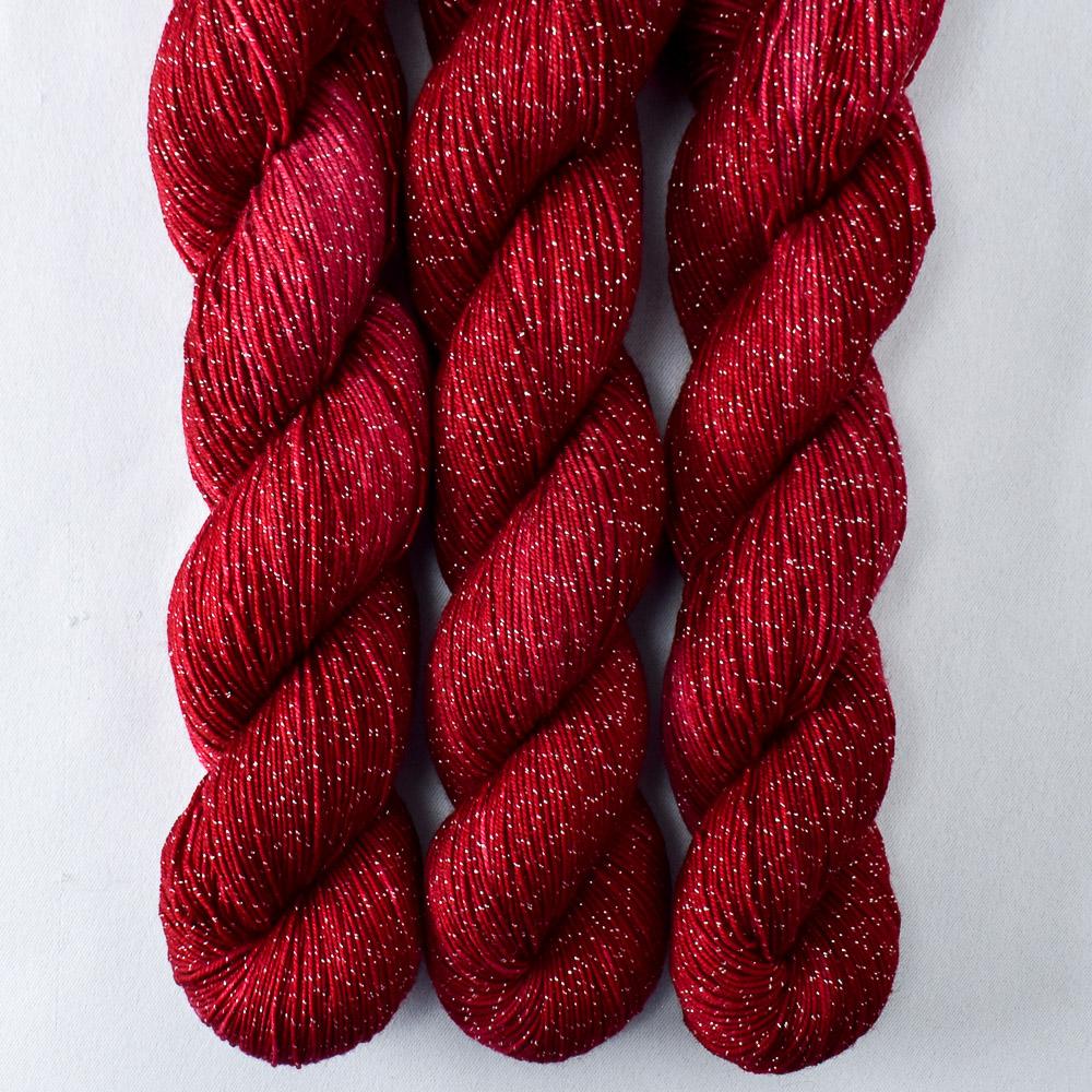 Dark Andromeda - Miss Babs Estrellita fingering weight superwash merino and Lurex yarn