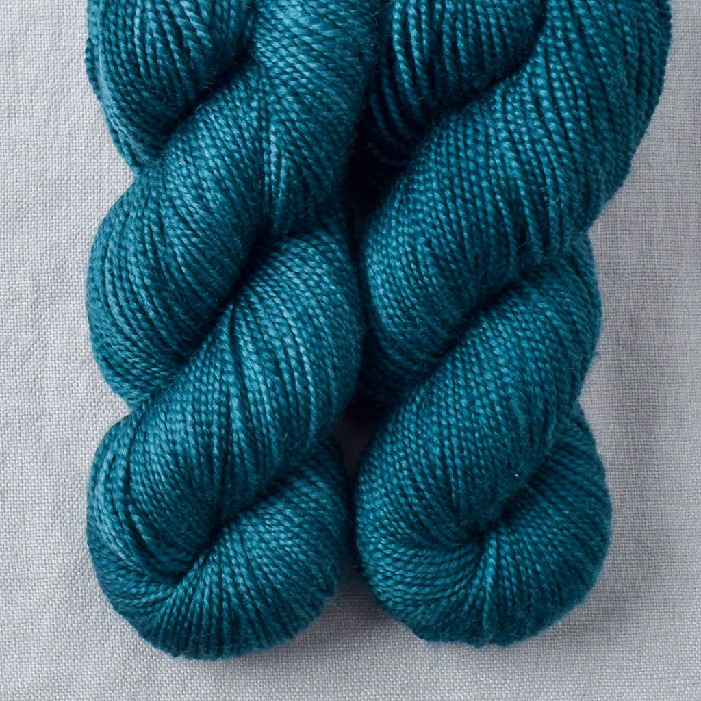 Dark Aquarius - Miss Babs Yummy 2-Ply Toes superwash Merino wool yarn