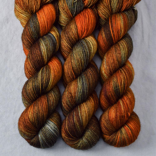 Dark Biker Chick Partial Skeins - Miss Babs Katahdin yarn