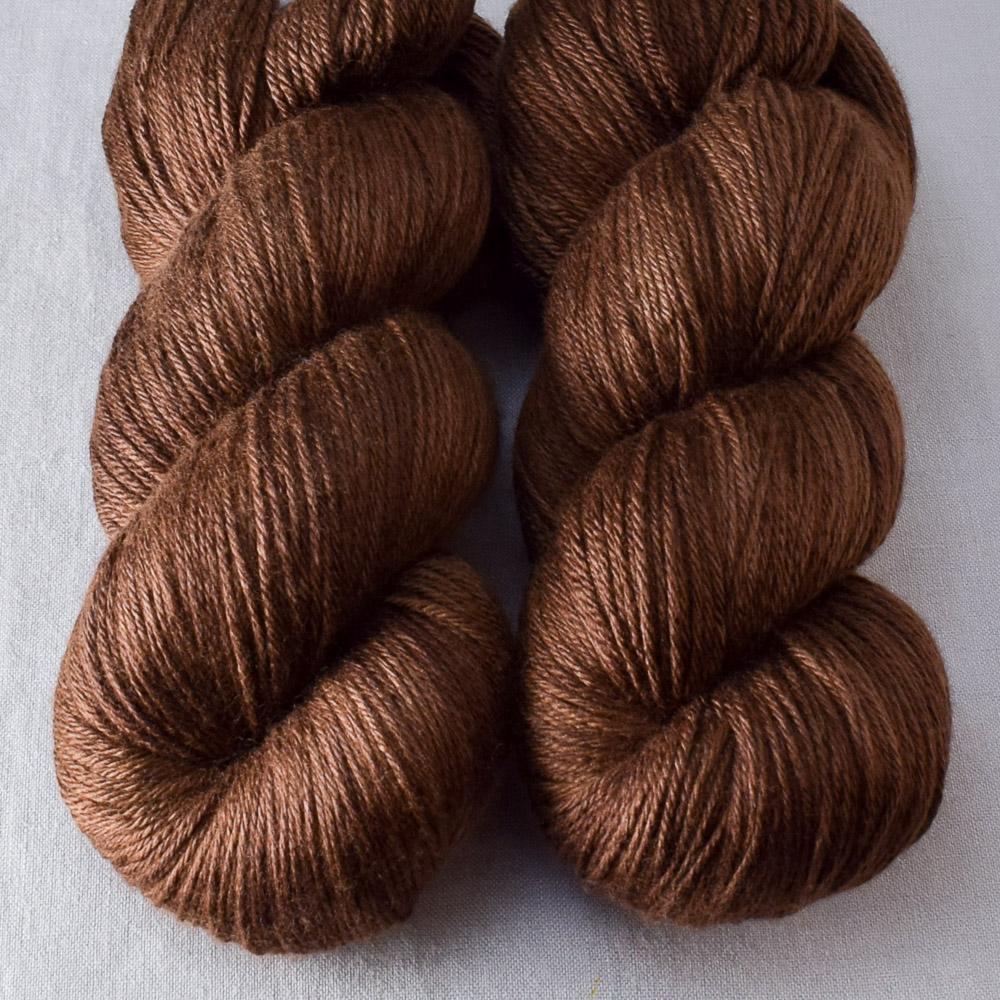 Dark Chocolate - Miss Babs Big Silk wool and silk blend yarn